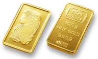 Gold: 100 gramm (100g) Goldbarren
