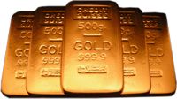 Gold: 500 gramm (500g) Goldbarren