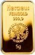 Gold: 5 gramm (5g) Goldbarren Heraeus