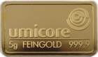 Gold: 5 gramm (5g) Goldbarren Umicore